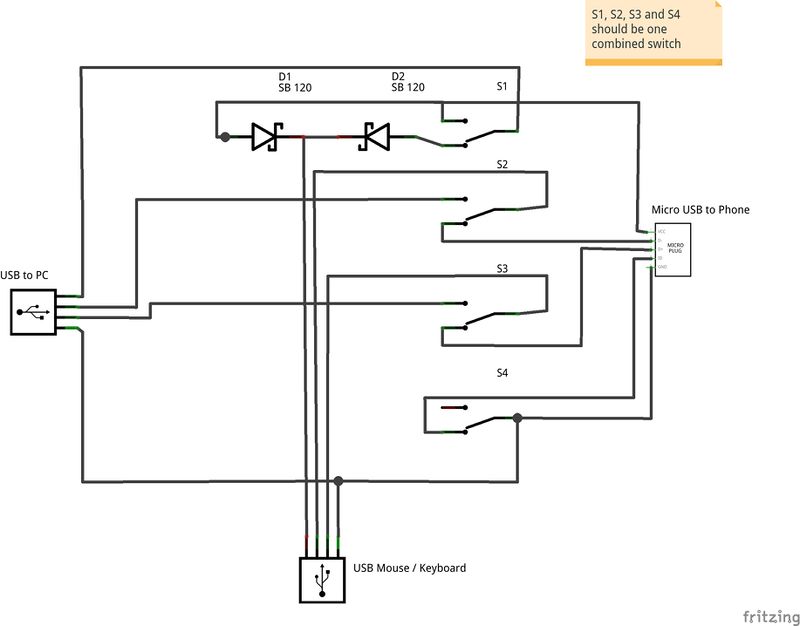 Schaltplan Smart USB Switch